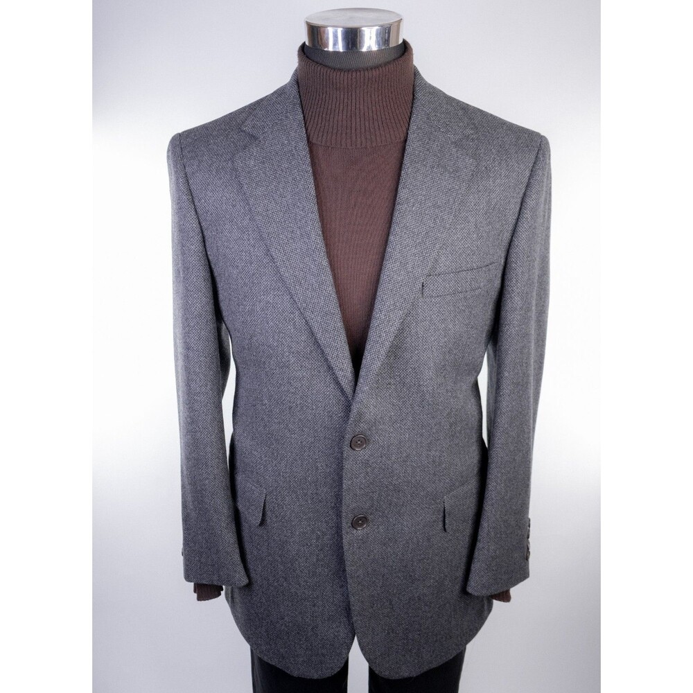 Brooks Brothers Blazer Sport Coat Sz 42R LambsWool Jacket 2-Button ITALY Made - Picture 2 of 15